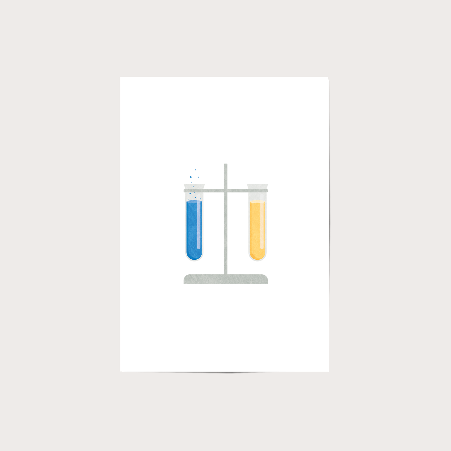 Science - Test Tube Blue / Yellow
